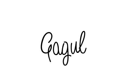 How to make Gagul name signature. Use Angelique-Rose-font-FFP style for creating short signs online. This is the latest handwritten sign. Gagul signature style 5 images and pictures png