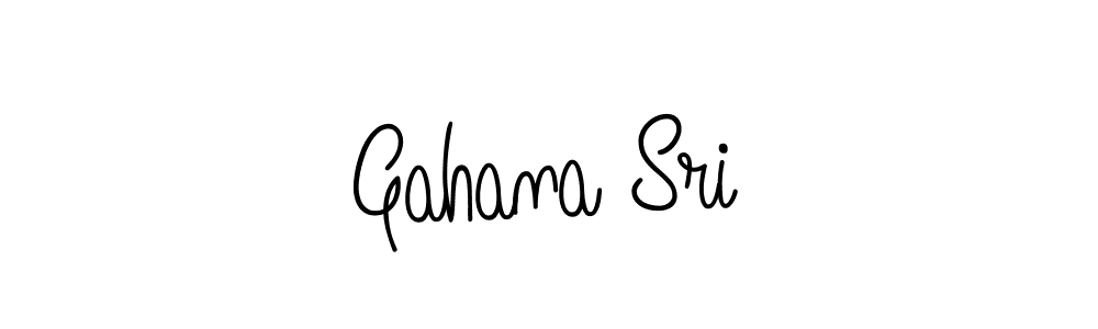 Design your own signature with our free online signature maker. With this signature software, you can create a handwritten (Angelique-Rose-font-FFP) signature for name Gahana Sri. Gahana Sri signature style 5 images and pictures png