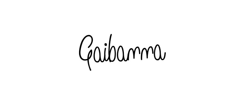 Use a signature maker to create a handwritten signature online. With this signature software, you can design (Angelique-Rose-font-FFP) your own signature for name Gaibanna. Gaibanna signature style 5 images and pictures png