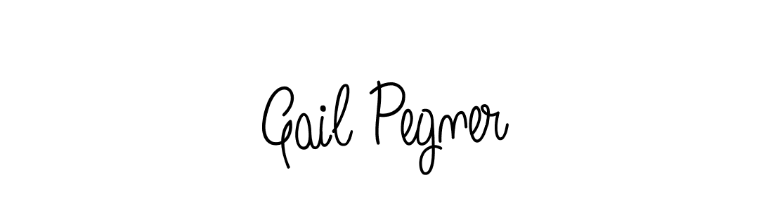 Make a beautiful signature design for name Gail Pegner. With this signature (Angelique-Rose-font-FFP) style, you can create a handwritten signature for free. Gail Pegner signature style 5 images and pictures png