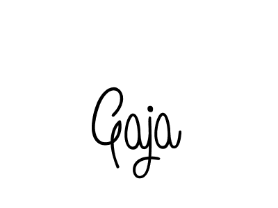 Use a signature maker to create a handwritten signature online. With this signature software, you can design (Angelique-Rose-font-FFP) your own signature for name Gaja. Gaja signature style 5 images and pictures png