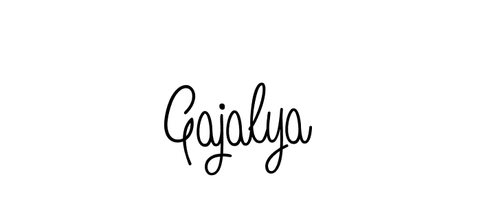 Use a signature maker to create a handwritten signature online. With this signature software, you can design (Angelique-Rose-font-FFP) your own signature for name Gajalya. Gajalya signature style 5 images and pictures png