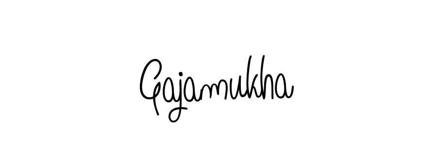Design your own signature with our free online signature maker. With this signature software, you can create a handwritten (Angelique-Rose-font-FFP) signature for name Gajamukha. Gajamukha signature style 5 images and pictures png