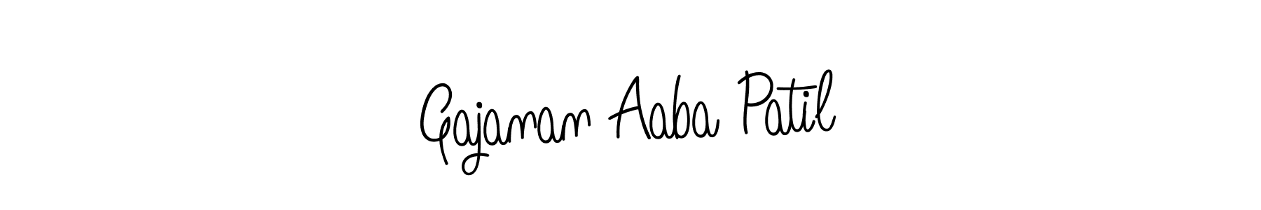 You should practise on your own different ways (Angelique-Rose-font-FFP) to write your name (Gajanan Aaba Patil) in signature. don't let someone else do it for you. Gajanan Aaba Patil signature style 5 images and pictures png