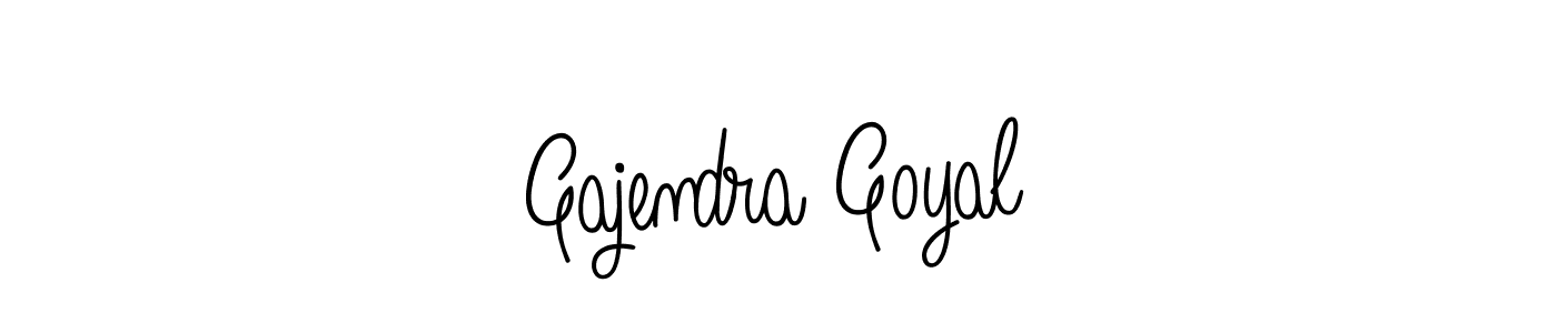 Use a signature maker to create a handwritten signature online. With this signature software, you can design (Angelique-Rose-font-FFP) your own signature for name Gajendra Goyal. Gajendra Goyal signature style 5 images and pictures png