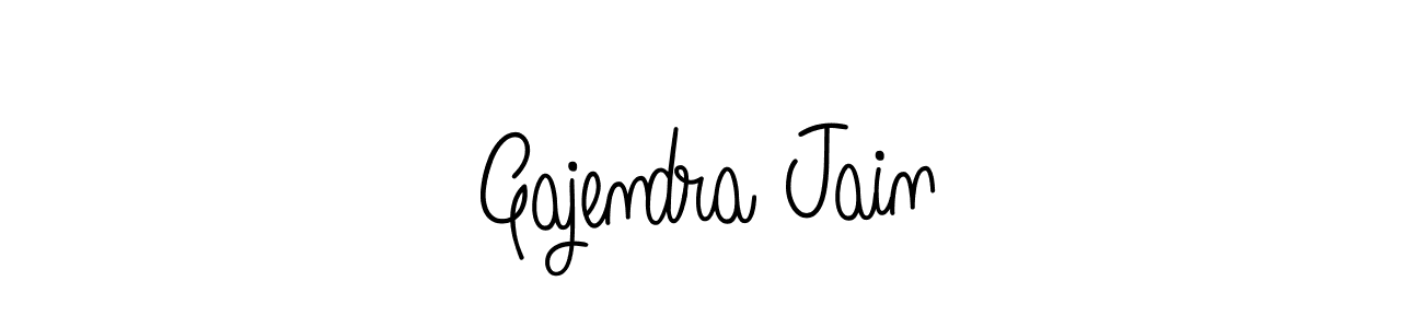 Make a beautiful signature design for name Gajendra Jain. With this signature (Angelique-Rose-font-FFP) style, you can create a handwritten signature for free. Gajendra Jain signature style 5 images and pictures png