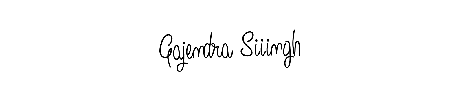 You should practise on your own different ways (Angelique-Rose-font-FFP) to write your name (Gajendra Siiingh) in signature. don't let someone else do it for you. Gajendra Siiingh signature style 5 images and pictures png