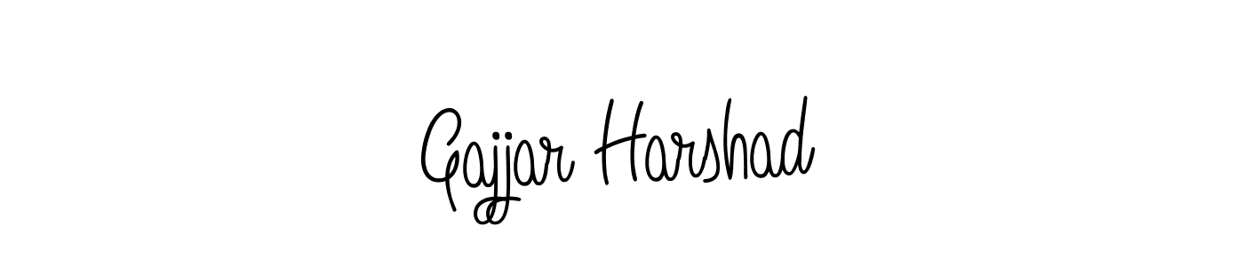 You should practise on your own different ways (Angelique-Rose-font-FFP) to write your name (Gajjar Harshad) in signature. don't let someone else do it for you. Gajjar Harshad signature style 5 images and pictures png