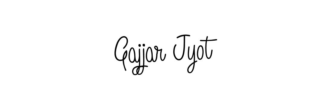 You should practise on your own different ways (Angelique-Rose-font-FFP) to write your name (Gajjar Jyot) in signature. don't let someone else do it for you. Gajjar Jyot signature style 5 images and pictures png