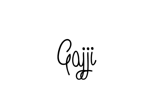 Design your own signature with our free online signature maker. With this signature software, you can create a handwritten (Angelique-Rose-font-FFP) signature for name Gajji. Gajji signature style 5 images and pictures png