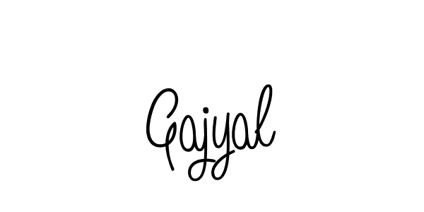 Make a beautiful signature design for name Gajyal. With this signature (Angelique-Rose-font-FFP) style, you can create a handwritten signature for free. Gajyal signature style 5 images and pictures png