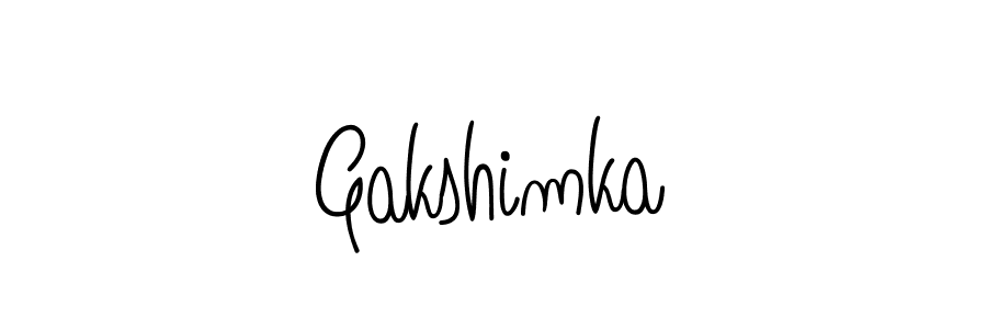 How to make Gakshimka signature? Angelique-Rose-font-FFP is a professional autograph style. Create handwritten signature for Gakshimka name. Gakshimka signature style 5 images and pictures png