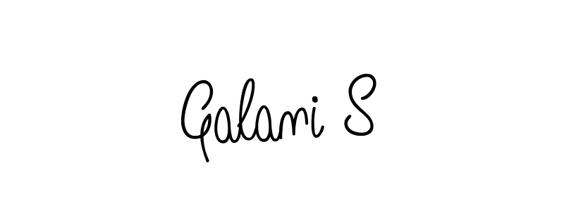 Create a beautiful signature design for name Galani S. With this signature (Angelique-Rose-font-FFP) fonts, you can make a handwritten signature for free. Galani S signature style 5 images and pictures png