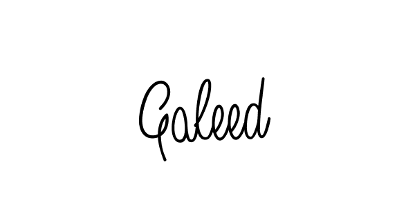 Galeed stylish signature style. Best Handwritten Sign (Angelique-Rose-font-FFP) for my name. Handwritten Signature Collection Ideas for my name Galeed. Galeed signature style 5 images and pictures png