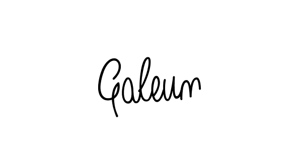 How to make Galeun name signature. Use Angelique-Rose-font-FFP style for creating short signs online. This is the latest handwritten sign. Galeun signature style 5 images and pictures png