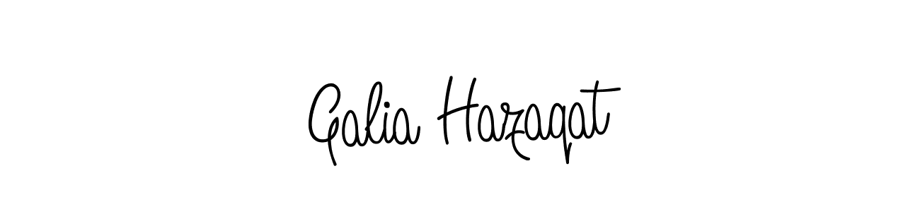 The best way (Angelique-Rose-font-FFP) to make a short signature is to pick only two or three words in your name. The name Galia Hazaqat include a total of six letters. For converting this name. Galia Hazaqat signature style 5 images and pictures png