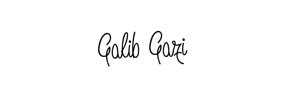 The best way (Angelique-Rose-font-FFP) to make a short signature is to pick only two or three words in your name. The name Galib Gazi include a total of six letters. For converting this name. Galib Gazi signature style 5 images and pictures png