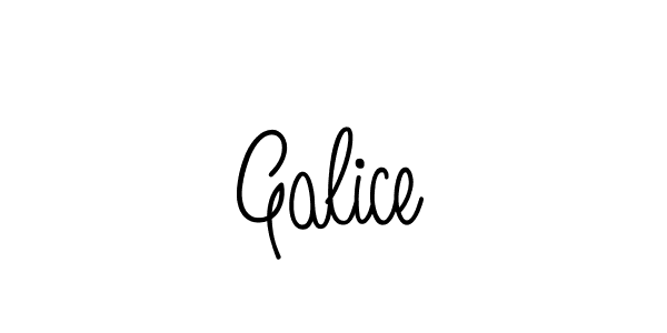Use a signature maker to create a handwritten signature online. With this signature software, you can design (Angelique-Rose-font-FFP) your own signature for name Galice. Galice signature style 5 images and pictures png