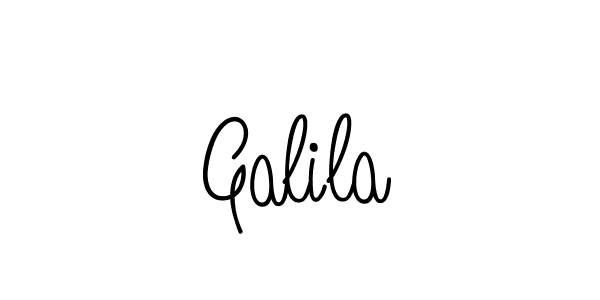 How to make Galila name signature. Use Angelique-Rose-font-FFP style for creating short signs online. This is the latest handwritten sign. Galila signature style 5 images and pictures png