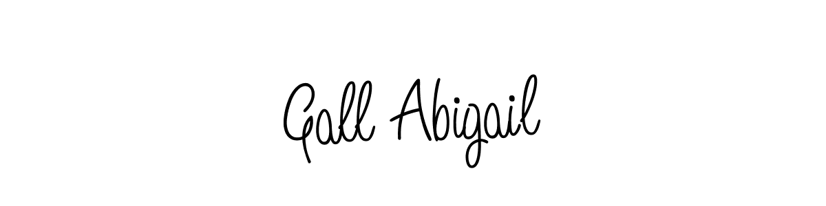 Use a signature maker to create a handwritten signature online. With this signature software, you can design (Angelique-Rose-font-FFP) your own signature for name Gall Abigail. Gall Abigail signature style 5 images and pictures png