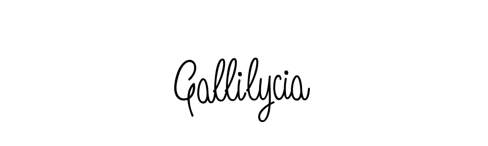 Gallilycia stylish signature style. Best Handwritten Sign (Angelique-Rose-font-FFP) for my name. Handwritten Signature Collection Ideas for my name Gallilycia. Gallilycia signature style 5 images and pictures png
