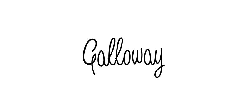 You should practise on your own different ways (Angelique-Rose-font-FFP) to write your name (Galloway) in signature. don't let someone else do it for you. Galloway signature style 5 images and pictures png