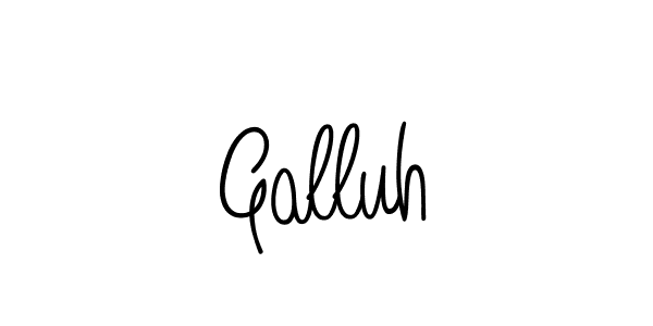 How to make Galluh name signature. Use Angelique-Rose-font-FFP style for creating short signs online. This is the latest handwritten sign. Galluh signature style 5 images and pictures png