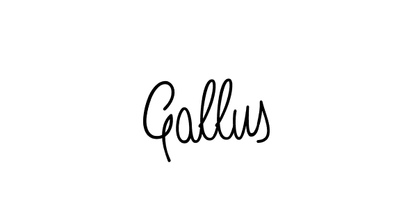 You should practise on your own different ways (Angelique-Rose-font-FFP) to write your name (Gallus) in signature. don't let someone else do it for you. Gallus signature style 5 images and pictures png