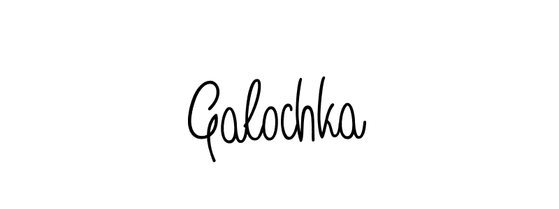 if you are searching for the best signature style for your name Galochka. so please give up your signature search. here we have designed multiple signature styles  using Angelique-Rose-font-FFP. Galochka signature style 5 images and pictures png