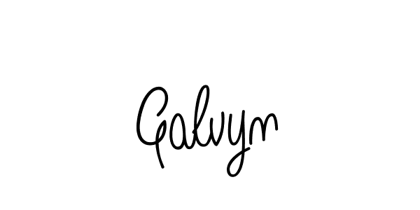 Design your own signature with our free online signature maker. With this signature software, you can create a handwritten (Angelique-Rose-font-FFP) signature for name Galvyn. Galvyn signature style 5 images and pictures png
