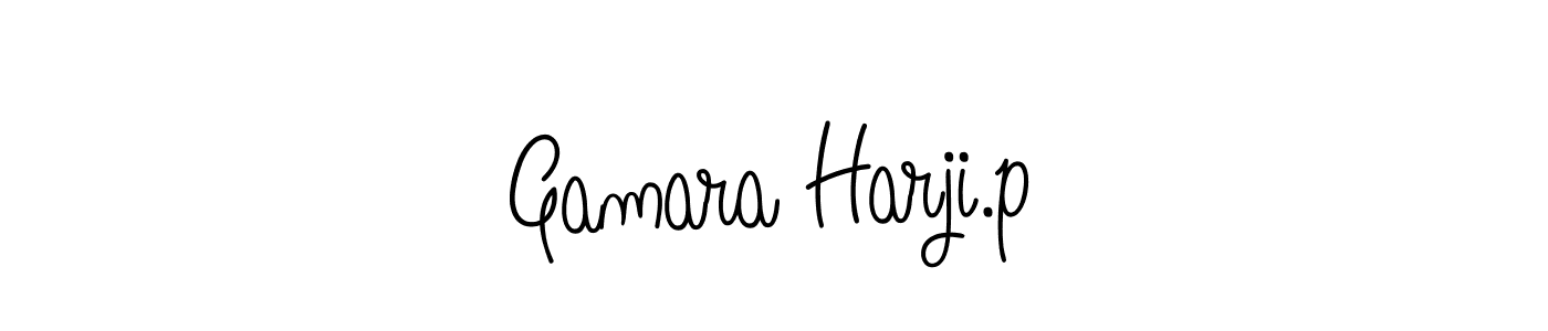 How to Draw Gamara Harji.p signature style? Angelique-Rose-font-FFP is a latest design signature styles for name Gamara Harji.p. Gamara Harji.p signature style 5 images and pictures png