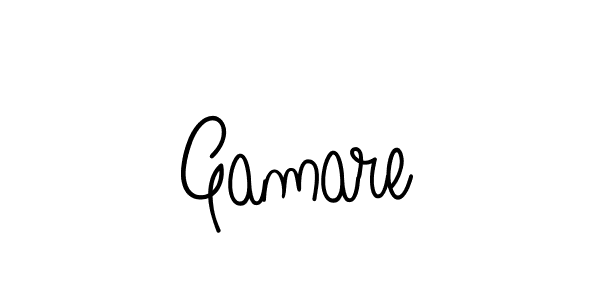 How to make Gamare name signature. Use Angelique-Rose-font-FFP style for creating short signs online. This is the latest handwritten sign. Gamare signature style 5 images and pictures png