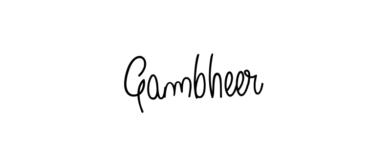 Best and Professional Signature Style for Gambheer. Angelique-Rose-font-FFP Best Signature Style Collection. Gambheer signature style 5 images and pictures png