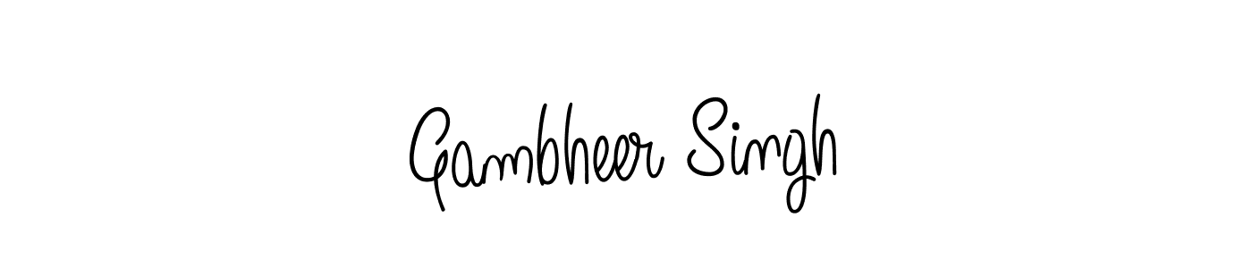 It looks lik you need a new signature style for name Gambheer Singh. Design unique handwritten (Angelique-Rose-font-FFP) signature with our free signature maker in just a few clicks. Gambheer Singh signature style 5 images and pictures png