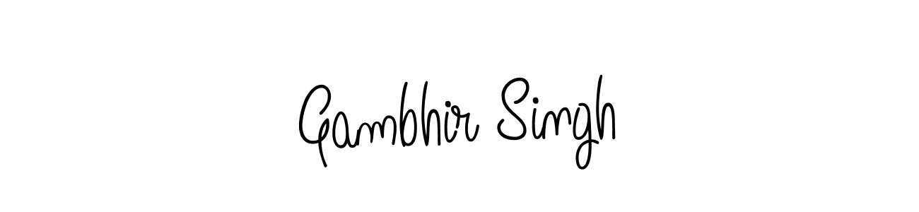 Also we have Gambhir Singh name is the best signature style. Create professional handwritten signature collection using Angelique-Rose-font-FFP autograph style. Gambhir Singh signature style 5 images and pictures png