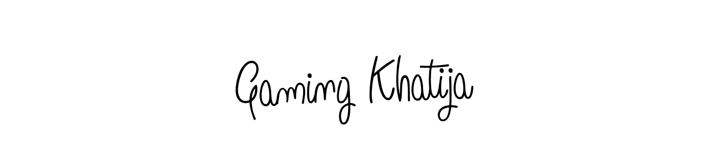 The best way (Angelique-Rose-font-FFP) to make a short signature is to pick only two or three words in your name. The name Gaming Khatija include a total of six letters. For converting this name. Gaming Khatija signature style 5 images and pictures png