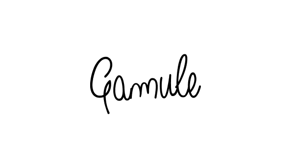 Design your own signature with our free online signature maker. With this signature software, you can create a handwritten (Angelique-Rose-font-FFP) signature for name Gamule. Gamule signature style 5 images and pictures png