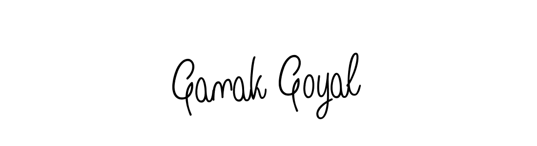 Ganak Goyal stylish signature style. Best Handwritten Sign (Angelique-Rose-font-FFP) for my name. Handwritten Signature Collection Ideas for my name Ganak Goyal. Ganak Goyal signature style 5 images and pictures png