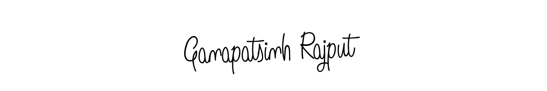 The best way (Angelique-Rose-font-FFP) to make a short signature is to pick only two or three words in your name. The name Ganapatsinh Rajput include a total of six letters. For converting this name. Ganapatsinh Rajput signature style 5 images and pictures png