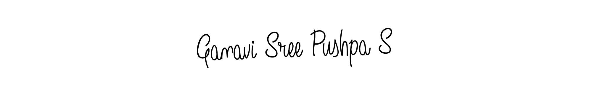 How to Draw Ganavi Sree Pushpa S signature style? Angelique-Rose-font-FFP is a latest design signature styles for name Ganavi Sree Pushpa S. Ganavi Sree Pushpa S signature style 5 images and pictures png