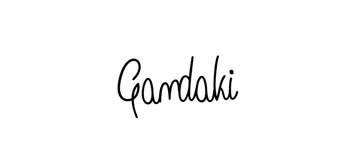 Create a beautiful signature design for name Gandaki. With this signature (Angelique-Rose-font-FFP) fonts, you can make a handwritten signature for free. Gandaki signature style 5 images and pictures png