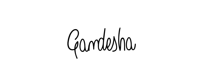Use a signature maker to create a handwritten signature online. With this signature software, you can design (Angelique-Rose-font-FFP) your own signature for name Gandesha. Gandesha signature style 5 images and pictures png