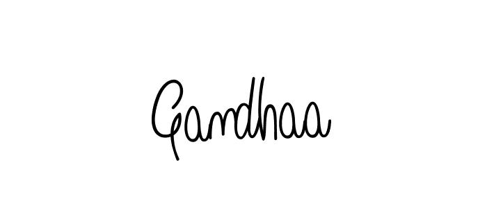 Make a beautiful signature design for name Gandhaa. Use this online signature maker to create a handwritten signature for free. Gandhaa signature style 5 images and pictures png