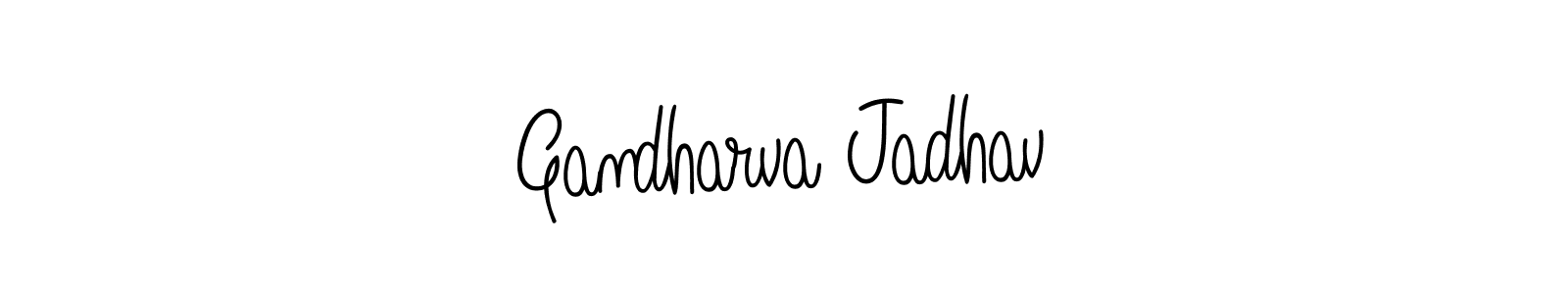 How to Draw Gandharva Jadhav signature style? Angelique-Rose-font-FFP is a latest design signature styles for name Gandharva Jadhav. Gandharva Jadhav signature style 5 images and pictures png