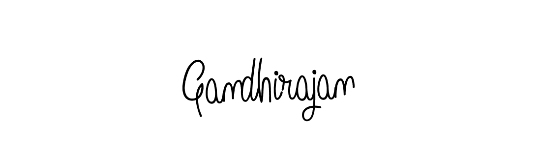 How to make Gandhirajan name signature. Use Angelique-Rose-font-FFP style for creating short signs online. This is the latest handwritten sign. Gandhirajan signature style 5 images and pictures png