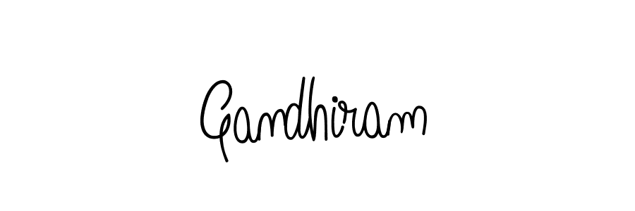 Use a signature maker to create a handwritten signature online. With this signature software, you can design (Angelique-Rose-font-FFP) your own signature for name Gandhiram. Gandhiram signature style 5 images and pictures png