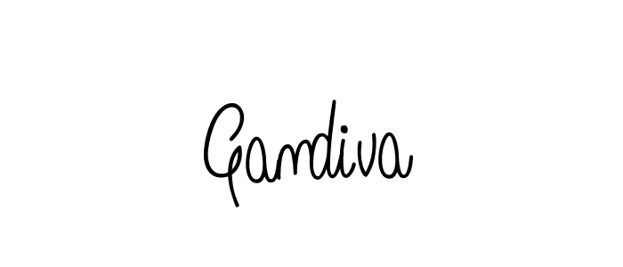 You should practise on your own different ways (Angelique-Rose-font-FFP) to write your name (Gandiva) in signature. don't let someone else do it for you. Gandiva signature style 5 images and pictures png