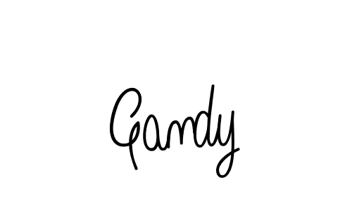You should practise on your own different ways (Angelique-Rose-font-FFP) to write your name (Gandy) in signature. don't let someone else do it for you. Gandy signature style 5 images and pictures png