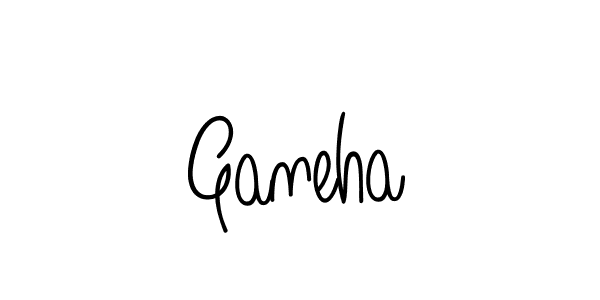 How to make Ganeha name signature. Use Angelique-Rose-font-FFP style for creating short signs online. This is the latest handwritten sign. Ganeha signature style 5 images and pictures png