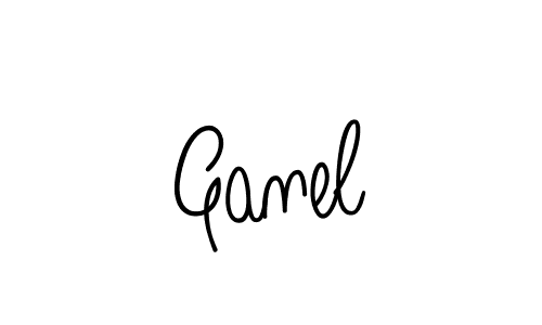 Use a signature maker to create a handwritten signature online. With this signature software, you can design (Angelique-Rose-font-FFP) your own signature for name Ganel. Ganel signature style 5 images and pictures png